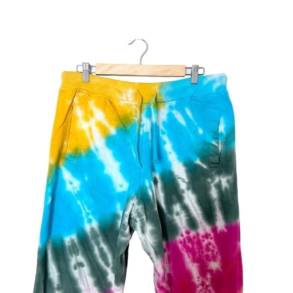 NWT La Detresse Large Tie Dye Strawberry Fields Jogger Sweatpants - Picture 3 of 7